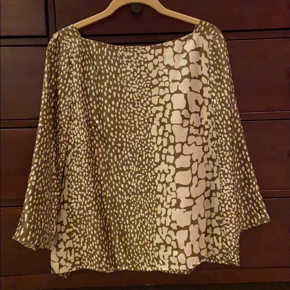 J. Crew silk top.